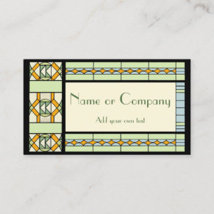 Art Nouveau Stained Glass Business Card