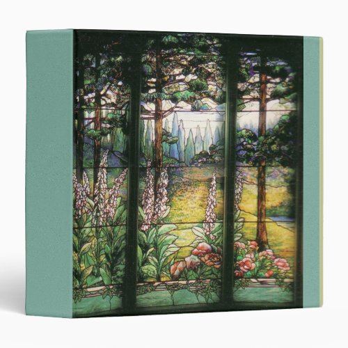 Art Nouveau Stained Glass Tiffany Nature Binder