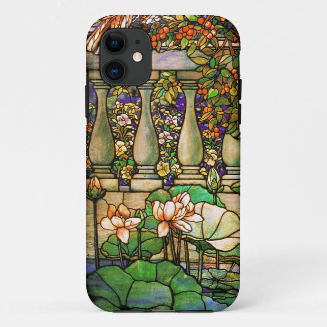 Art Nouveau Stained Glass Tiffany Nature Case-Mate iPhone Case (Back)