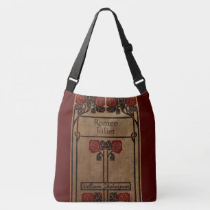 Art Nouveau Style Book Design Crossbody Bag