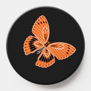 Art Nouveau Style Butterfly Orange PopSocket
