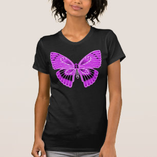 Art Nouveau Style Butterfly Purple T-Shirt