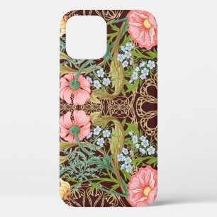 Art Nouveau Style Floral: Colored Vintage Pattern iPhone 12 Case