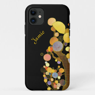Art Nouveau Style Trees Personalized iPhone 5 Case