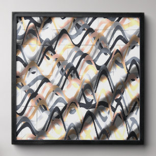 Art Nouveau Styles OP Art Pattern.Poster Peel And Stick Photo Tile