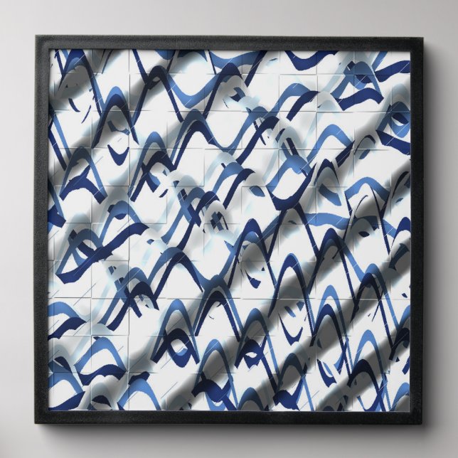 Art Nouveau Styles Opart Pattern  Peel And Stick Photo Tile (Front Set)