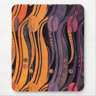Art Nouveau Stylized Tulips - Mousepad