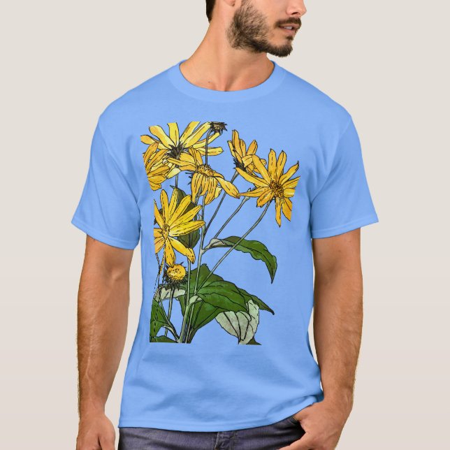 Art Nouveau Sunflowers T-Shirt (Front)