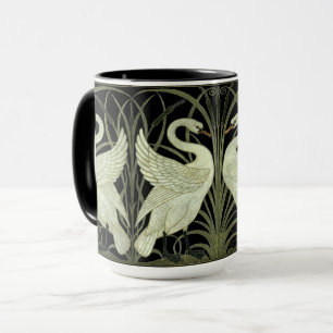 Art Nouveau Swans Frieze Pattern by Walter Crane Mug