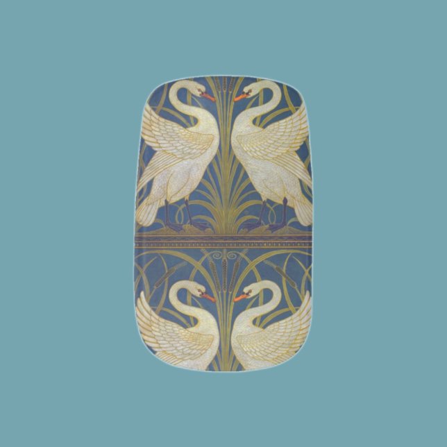 Art Nouveau swans Minx Nail Art Decals (Creator Uploaded)
