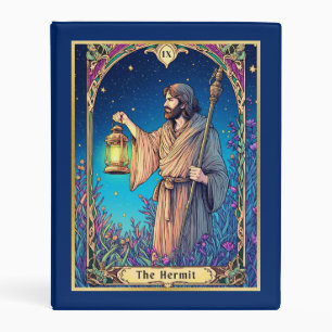 Art Nouveau Tarot Card, The Hermit Mini Binder