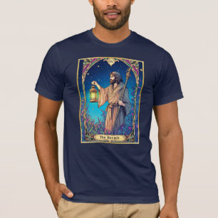 Art Nouveau Tarot Card, The Hermit T-Shirt