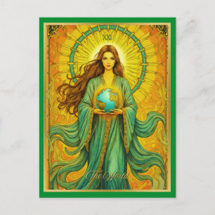 Art Nouveau Tarot Card The World