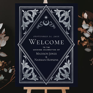 Art Nouveau Tarot Gothic Wedding Welcome Sign