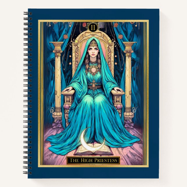 Art Nouveau Tarot, the High Priestess Journal  (Front)