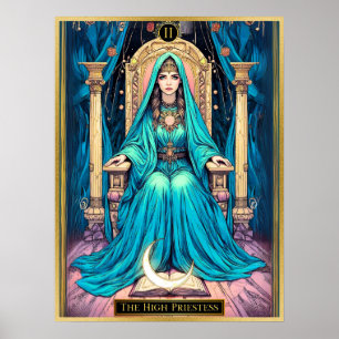 Art Nouveau Tarot, the High Priestess Poster