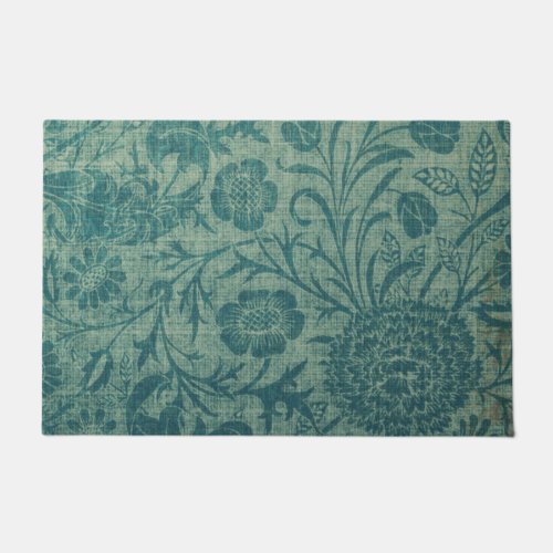 art NouveautealWilliam Morris style floralchic Doormat