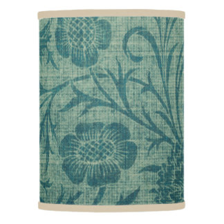 art Nouveau,teal,William Morris style, floral,chic Lamp Shade