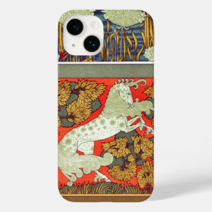 Art nouveau textile kingfisher horse Verneuil Case-Mate iPhone 14 Case