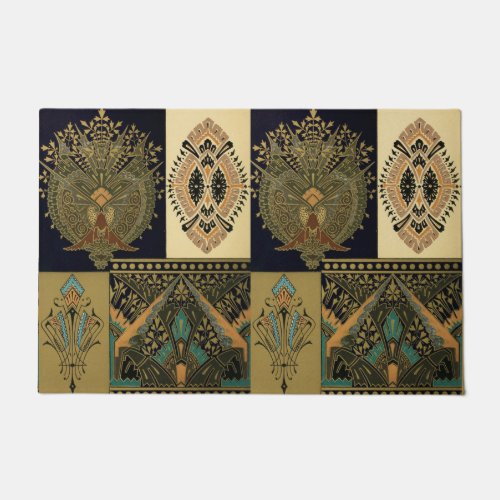 Art nouveau textile pattern Christopher dresser Doormat