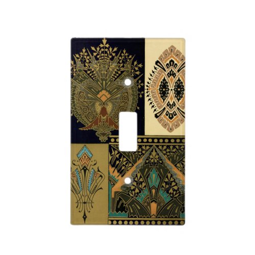 Art nouveau textile pattern Christopher dresser Light Switch Cover