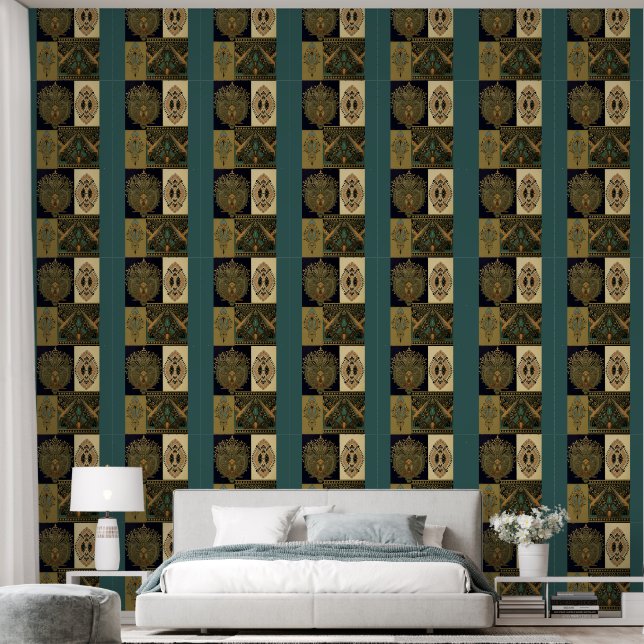 Art nouveau textile pattern Christopher dresser Wallpaper