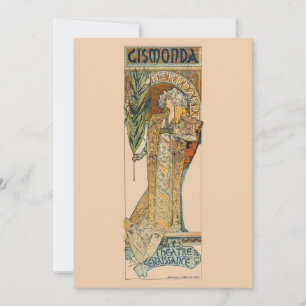 Art Nouveau  Thank You Card