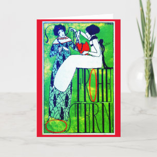 Art Nouveau Thank You Card