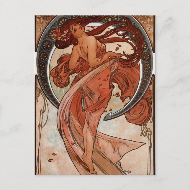 Art Nouveau The Dance Post Card (Front)