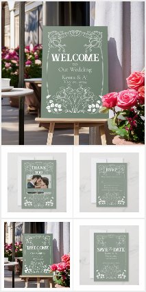 Art Nouveau themed Wedding