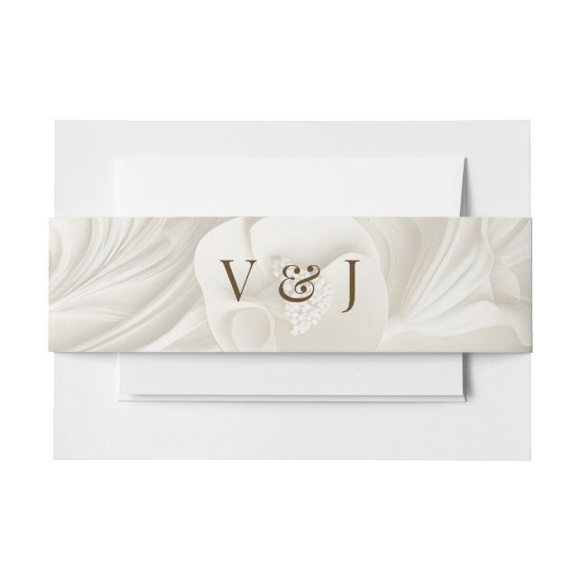 Art Nouveau Themed Wedding Belly Band (Front Example)