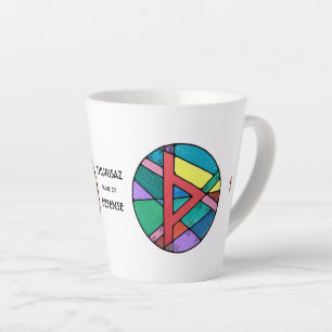 Art Nouveau Thurisaz Rune Latte Mug – DEFENSE!