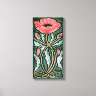 Art Nouveau Tile Canvas Print