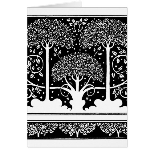 Art Nouveau Tree Beardsley Pattern