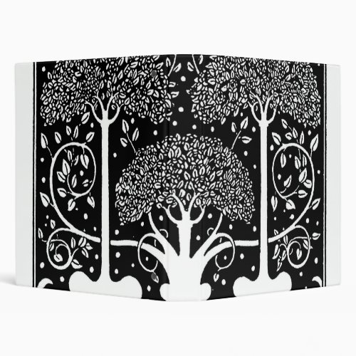 Art Nouveau Tree Beardsley Pattern Binder
