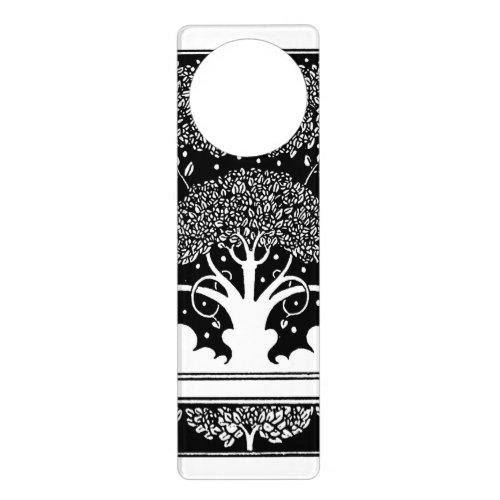 Art Nouveau Tree Beardsley Pattern Door Hanger