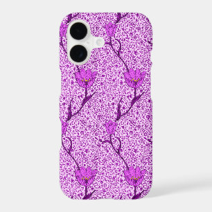 Art Nouveau Tulip Damask, Violet and Orchid iPhone 17 Case