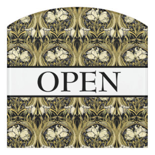 Art Nouveau Tulips Customizable Door Sign