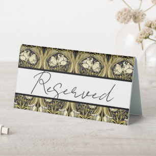 Art Nouveau Tulips Customizable Table Tent