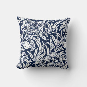 Art Nouveau Vintage Botanical Floral Pattern Throw Pillow