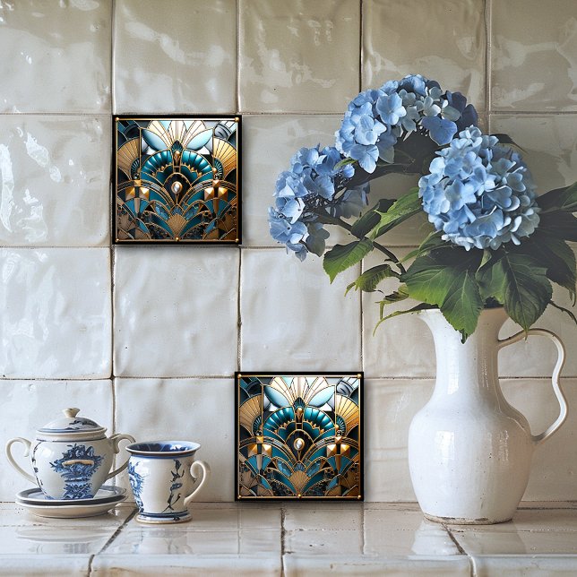 Art Nouveau Vintage  Ceramic Tile (Creator Uploaded)
