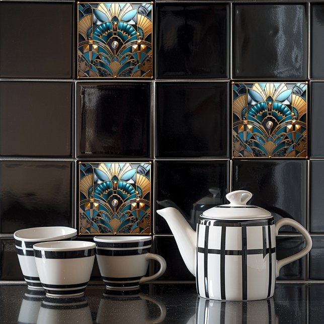 Art Nouveau Vintage  Ceramic Tile (Creator Uploaded)