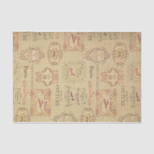 art nouveau vintage couture art deco paris french tissue paper