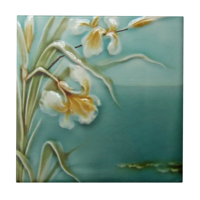 Art Nouveau Vintage Design Backsplash Tile 2 Sizes (Front)