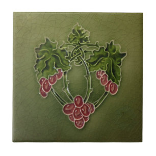 Art Nouveau Vintage Design Backsplash Tile 2 Sizes