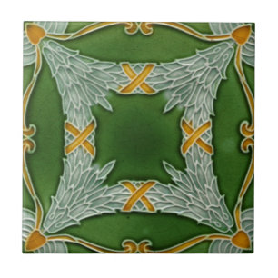 Art Nouveau Vintage Design Feature Tile