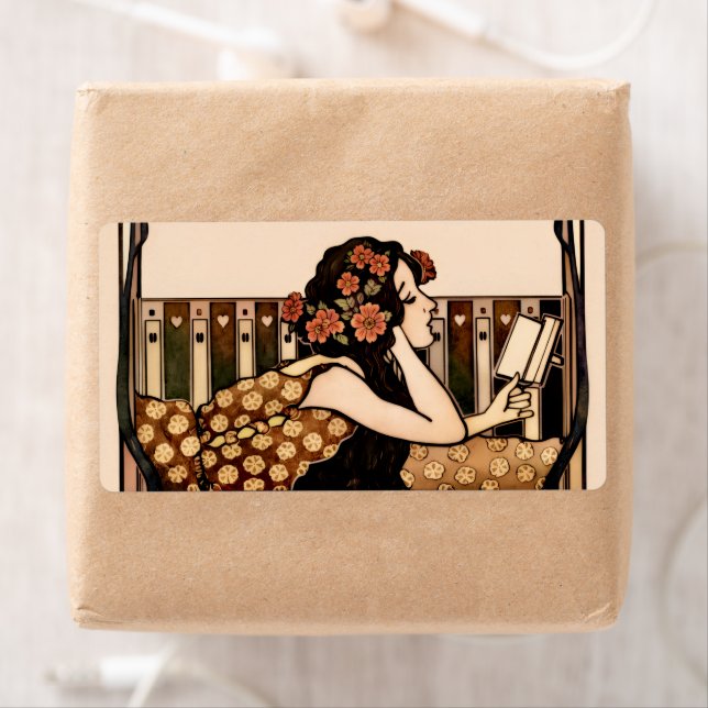 Art Nouveau Vintage reader Label (Insitu)