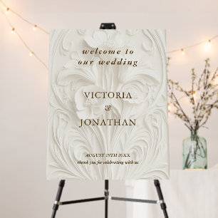 Art Nouveau Vintage Wedding Welcome Sign