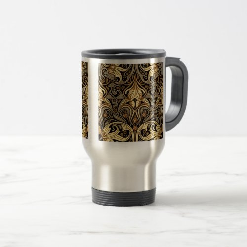 Art Nouveau Wallpaper TravelCommuter Mug 15 oz  Travel Mug