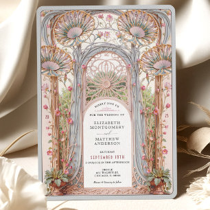Art Nouveau Wedding Arch Invitation